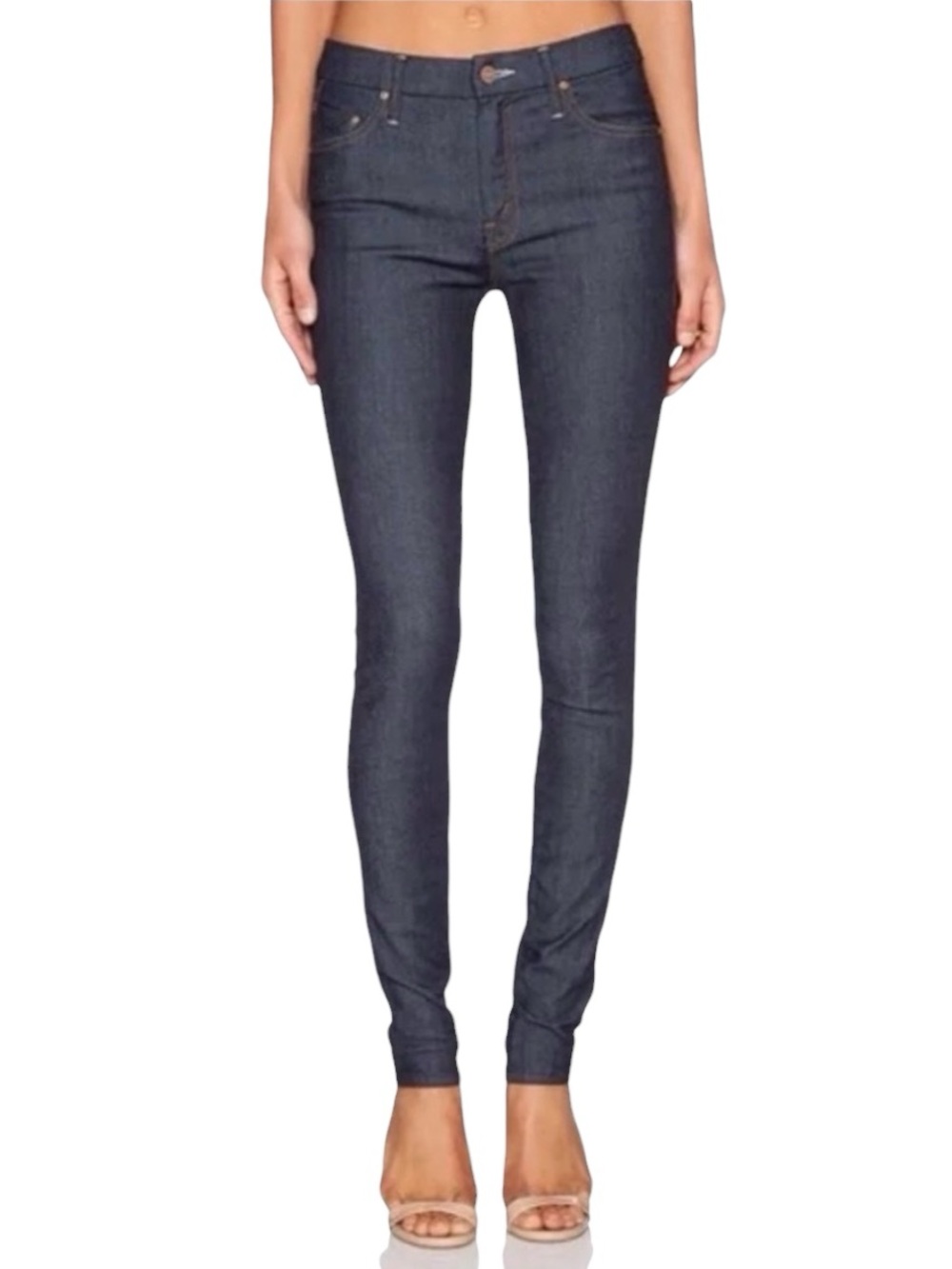 MOTHER Jeans High Waisted Looker in Too Tough to Tame Dark Wash Blue Size 26